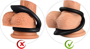 Ejaculation Lock Silicone Penis Ring