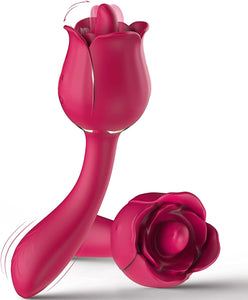 Rose  2 in 1 Clitoral Licking & Vibrating Vibrator