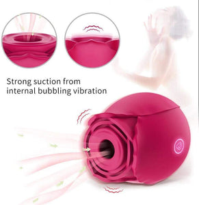 Rose Shape Vagina Sucking Vibrator - Lusty Age