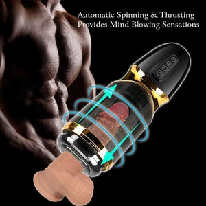 Automatic Piston Rotating Sucking Male Masturbator Cup