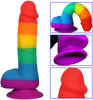 Load image into Gallery viewer, Rainbow Soft Big Realistic Silicone Dildo - Lusty Age