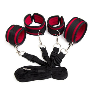 Tied Bed Bondage Hand Cuffs & Ankle Cuffs For Couples Sexy Game - Lusty Age