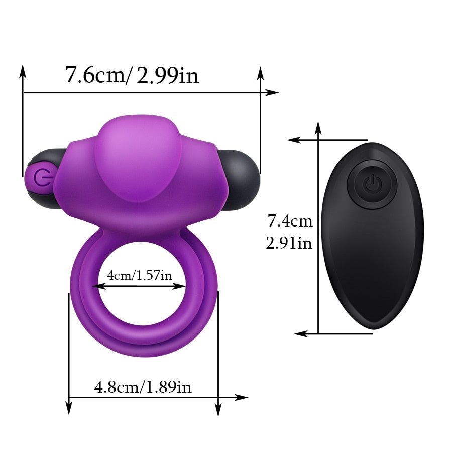 Wireless Penis Delay Ejaculation Vibrator - Lusty Age