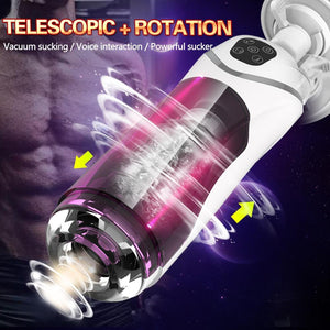 Full Automatic Piston Telescopic Rotation Male Masturbator Cup - Lusty Age