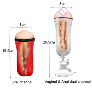 Male Masturbation Cup Vagina Pussy Hands-free Sex Toy - Lusty Age