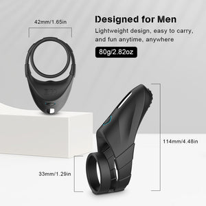 Double Penis Ring Vibrator with Taint Teaser - Lusty Age