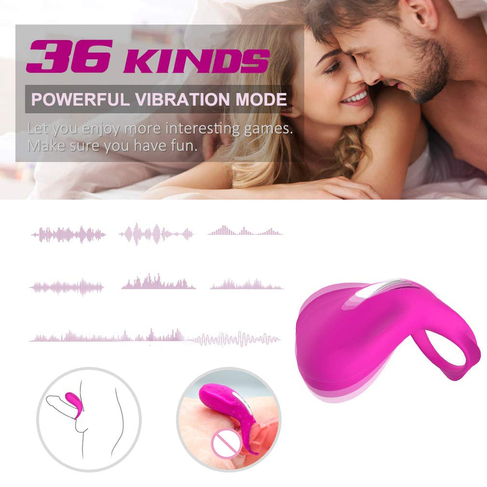 Penis Vibration Ring Cock Powerful Vibrator Clitoris Stimulator Prostate Vibrator - Lusty Age