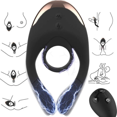 Electric Shock Cock Ring And G-spot Vibrator - Lusty Age