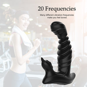Tongue Licking Telescopic Prostate Massage Remote Control Anal Plug Vibrator - Lusty Age