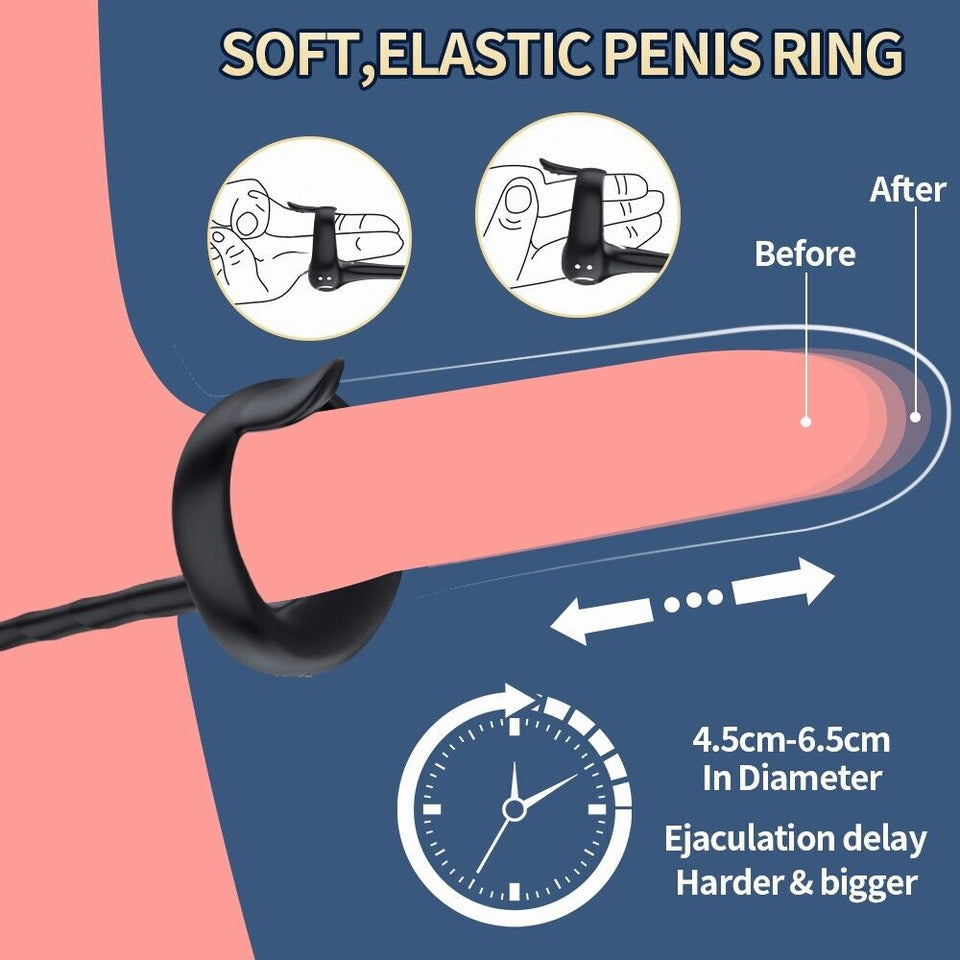 Adjustable Penis Ring & Anal Vibrator